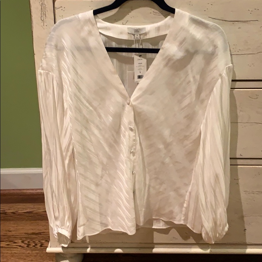 Joie White Blouse Top
